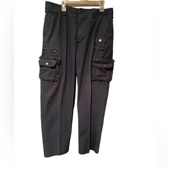 Daniel Creamieux Navy Cargo Pants Size 36/30 - Picture 1 of 5